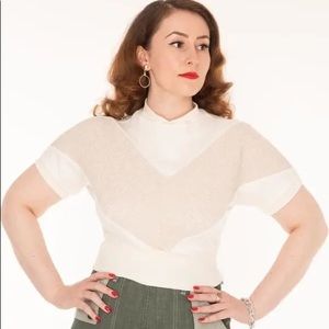 Freddie’s of Pinewood Retro Rockabilly Cropped Top